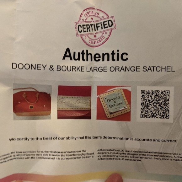 EUC Dooney & BourkeDarcy Orange Patent Leather Satchel - Picture 2 of 16